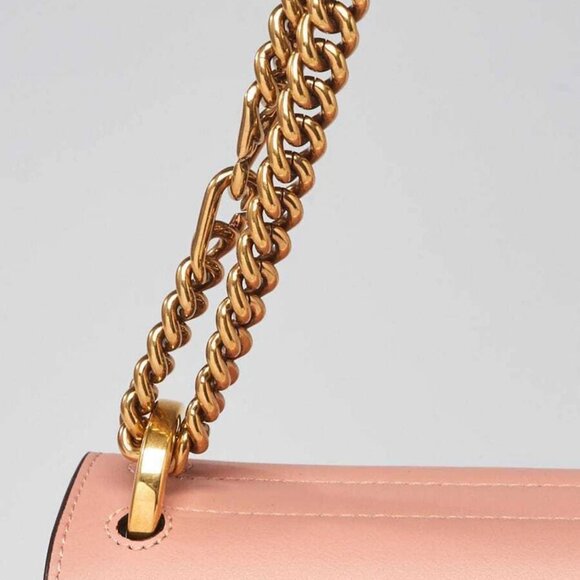 Fendi Pink Lambskin Leather Small U Kan Chain Shoulder Bag 8BT312 - Picture 2 of 12